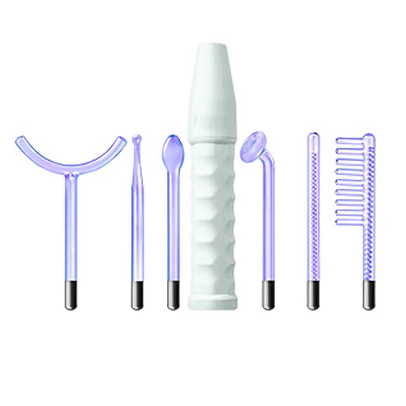 Professional High Frequency Facial Machine Electrotherapy Wand Glass Neon Argon Wands Remove Wrinkles Inflammation Acne Skin